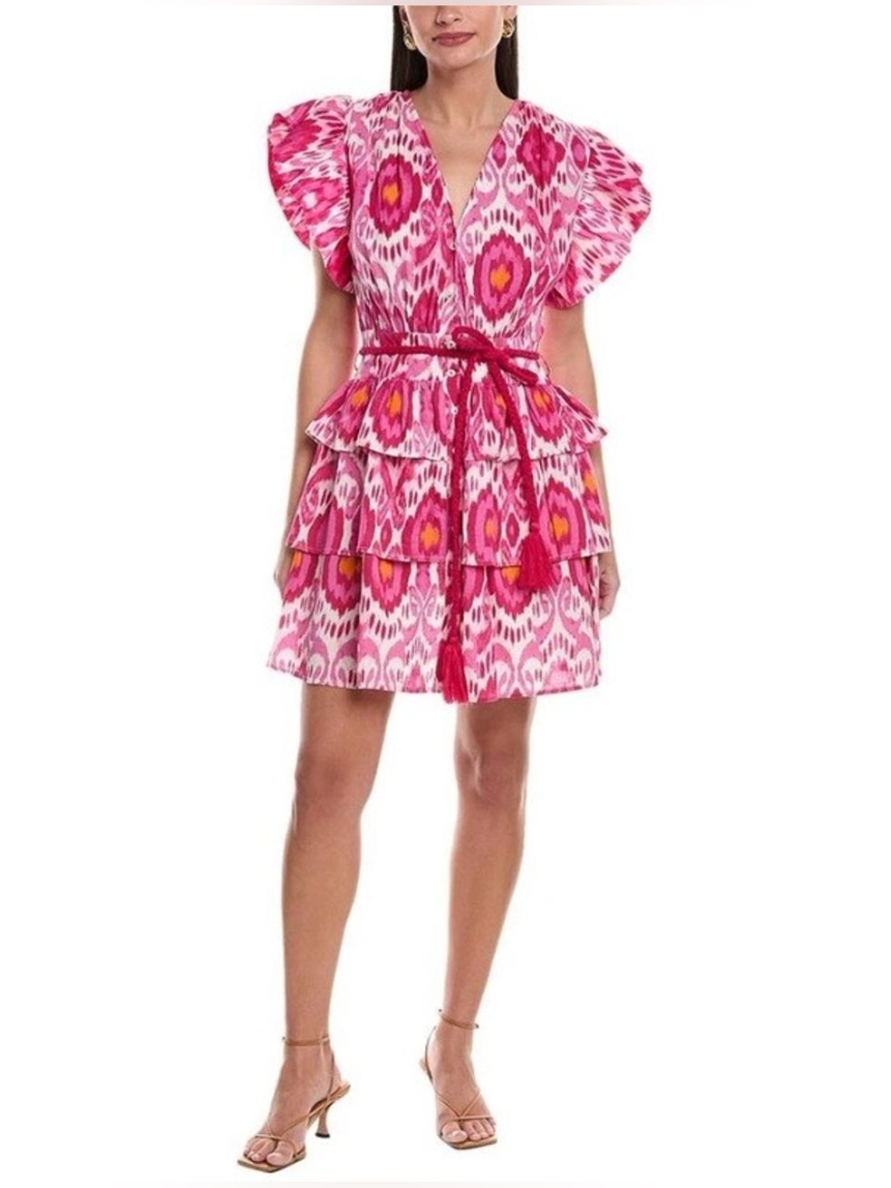 NWT! Ro’s Garden Hunan Pink & White Mini Dress | M